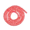 Dyed Synthetic Rhodochrosite Beads Strands GG-CBA0389-A03-3mm-3