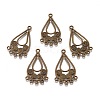 Tibetan Style Alloy Chandelier Components Links PALLOY-M186-05AB-RS-1