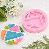 Olycraft DIY Round Mobile Phone Stand Silicone Molds Kits DIY-OC0003-44-3