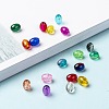 18 Colors Transparent Crackle Glass Beads CCG-X0011-02-6x8mm-4