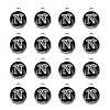 Platinum Plated Alloy Charms LS-ENAM-S118-02N-P-2