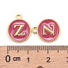 Golden Plated Alloy Enamel Charms ENAM-S118-08Z-3