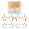 Craftdady 40Pcs 2 Colors Alloy Open Back Bezel Pendants FIND-CD0001-05-1