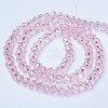 Electroplate Glass Beads Strands X-EGLA-A034-T4mm-B12-2