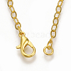 Brass Cable Chain Necklace Making MAK-T006-05G-3