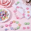 100Pcs Electroplated Opaque Resin Beads RESI-SP0001-59C-4