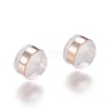 Brass Rings Silicone Ear Nuts SIL-N003-03RG-3