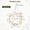 1Pc Alloy with Resin and Polyester Headpiece Cap AJEW-CY0001-92-2