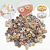 200Pcs 10 Colors Brass Rhinestone Spacer Beads RB-SP001-08A-6