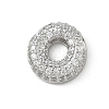 Brass Micro Pave Cubic Zirconia Pendants KK-A300-02P-O-1