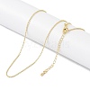 Brass Chain Necklaces NJEW-P309-09G-2