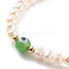 Natural Pearl Stretch Beaded Bracelets BJEW-JB06163-03-2