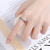 Leaf 925 Sterling Silver Adjustable Finger Rings FS-WG9DE26-01-3