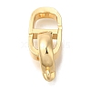 Brass Fold Over Clasps KK-K389-108G-1