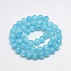 Dyed Natural Green Jade Beads Strands JBS053-8MM-31-2