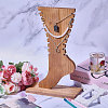 Wooden Anklets Display Stands ODIS-WH0025-224A-5