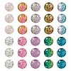 210~250Pcs 10 Style Spray Painted Crackle Glass Beads CCG-YW0001-06-2