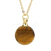 Natural Tiger Eye Perfume Bottle Pendant Necklace PW-WGD45C6-02-1