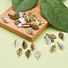 120Pcs 3 Colors Tibetan Style Alloy Pendants FIND-PJ0001-08-3