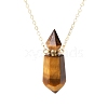 Natural Tiger Eye Perfume Bottle Pendant Necklace PW-WG2A891-29-1