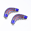 Hollow Alloy Enamel Tube Beads ENAM-D036-01A-3