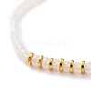 Rondelle Opalite Beads Stretch Bracelets BJEW-JB05806-06-2