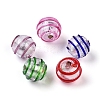 Handmade Silver Foil Glass Lampwork Beads FOIL-G027-01-1