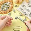 25Pcs 5 Styles Tibetan Style Alloy Lobster Claw Clasps TIBE-CJ0001-24-3