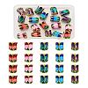 Yilisi 20Pcs 5 Colors Alloy Bead Caps ENAM-YS0001-04-20