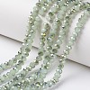Electroplate Glass Beads Strands EGLA-A034-J8mm-S06-1