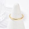 Simple Brass Finger Rings for Women RJEW-G343-12G-2