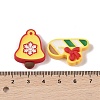 Christmas Opaque Resin Decoden Cabochons RESI-S391-01-3