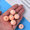 Opaque Striped Acrylic Beads MACR-S373-27B-08-7