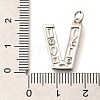 Brass Micro Pave Clear Cubic Zirconia Pendants KK-G521-01P-V-3