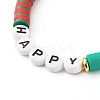 Handmade Polymer Clay Beads Stretch Bracelets Sets BJEW-JB06353-04-11