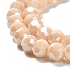 Electroplate Opaque Glass Beads Strands EGLA-A035-P6mm-A05-3