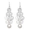 Brass Dangle Earrings EJEW-B157-02D-P-4