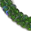 Electroplate Transparent Glass Beads Strands LS-EGLA-A035-T3mm-L10-3