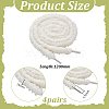 4 Pairs Plush Cloth Shoelaces AJEW-HY0002-72A-3