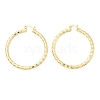 Brass Hoop Earrings EJEW-B117-06E-G-4