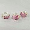 Handmade Porcelain European Beads PORC-TAC0004-03B-1