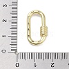 Brass Micro Pave Clear Cubic Zirconia Keychain Rings KK-M293-49G-3