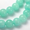 Natural & Dyed White Jade Beads Strands GSR6mmC055-3