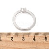 S925 Sterling Silver Adjustable Letter Rings for Women RJEW-M068-01P-Y-3