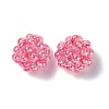 Handmade Transparent Plastic Woven Beads KY-P015-05B-2