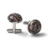 304 Stainless Steel Cuff Buttons G-C185-02P-40-1