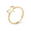 Real 18K Gold Plated 304 Stainless Steel Adjustable Finger Ring RJEW-L115-01G-04-1