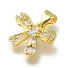 Rack Plating Brass Micro Pave Cubic Zirconia Charms KK-G500-14A-G-2