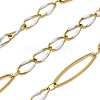 304 Stainless Steel Enamel Link Chains CHS-U003-01G-02-1