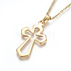 304 Stainless Steel Pendant Necklaces NJEW-F275-23G-2